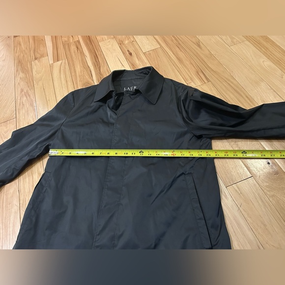 Lauren Ralph Lauren Black Packable Long Raincoat Trench Coat - Womens Size Small - Picture 7 of 8